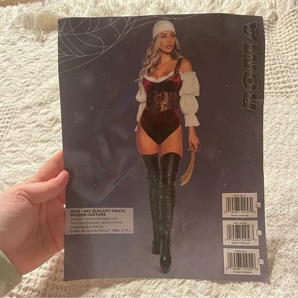 NEW Roma Elegant Pirate Maiden Costume Size Small - Picture 3 of 5
